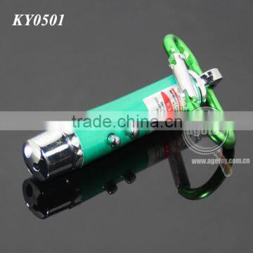 3 in 1 Mini LED Flashlight Torch Lamp Aluminum Carabiner Keyring Personality UV Money Detector Electric LED Light Keychain photo-6