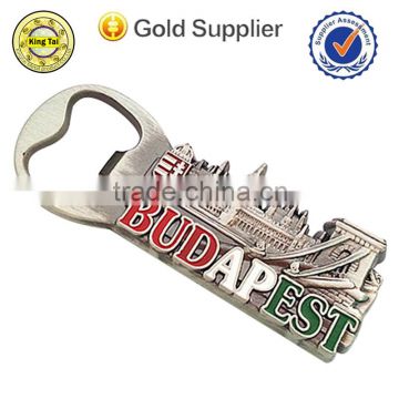 high quality custom promotion souvenir metal beer bottle opener with magnet