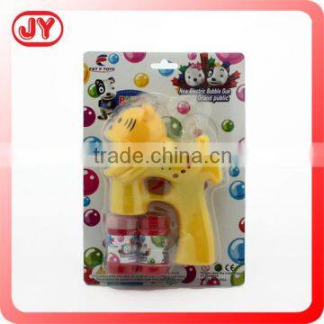 Plastic toy animal cartoon bubble gun with light