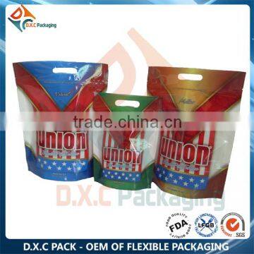 Transparent Plastic Stand Up Pouch With Zipper and Eurohole OnTop photo-2