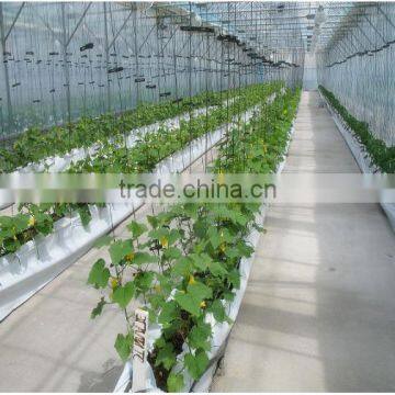 Black and white poly sheeting plastic liner for hydroponic cultivation