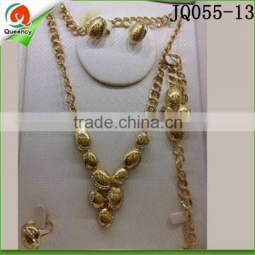 fashionable jewelry gold plated jewelry set from dubai JQ055-13