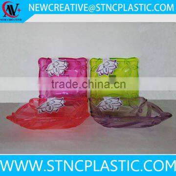 decoration plastic tray for dry fruit square shape