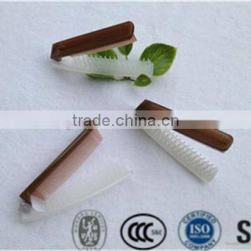 High quality hotel/travel kit plastic foldable comb