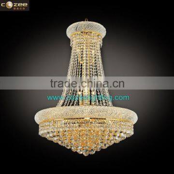 K9 Crystal Lighting Pendant Chandelier Empire Lighting Fixture Gold CZ6503C/700