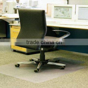 Non-Bad Smell Office Chair Mat For Carpet With Lip/Rectangular Shape