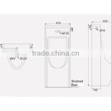 Pedestal Sensor Urinal photo-2