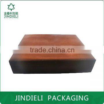 Dark brown beautiful velvet cosmetic packaging box