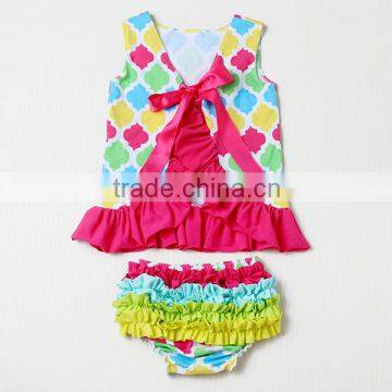 Cotton Red White Polka Dots Swing Top Summer Clothes Baby Bloomers Baby Underwear Wholesale photo-4