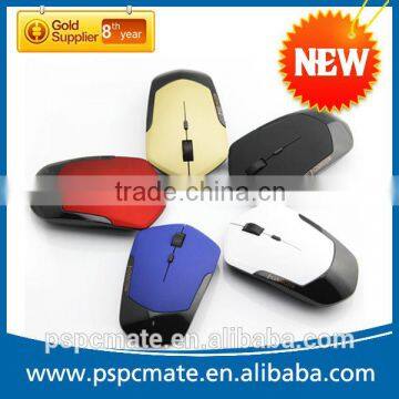 Blue new design rubber surface 2.4G wireless mouse for laptop PC travelingn use