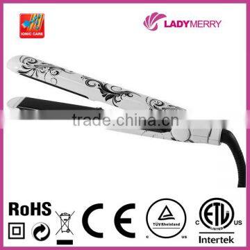 Low cost CE ROHS CTUVUS Approved Pro Nano tourmaline hair straightener for private label