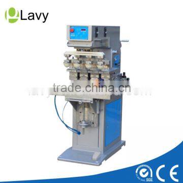 Four colors pneumatic pad printing machine with shuttle