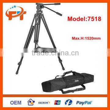 New Pro Vista Video Tripod with FM18 Fluid Head 7518