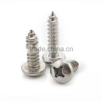 Pan Head Tapping Screw Cross Round Head Screw Stainless Steel Pan Head Tapping Screw