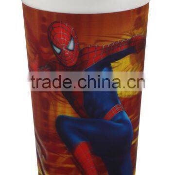 2015 newly design plastic 3D lenticular promotional 850ml cup