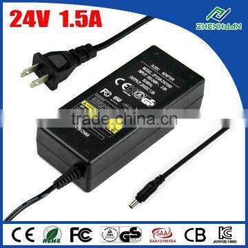 Master Massage Chair Power Adapter 24V 1.5A Universal Power Supply