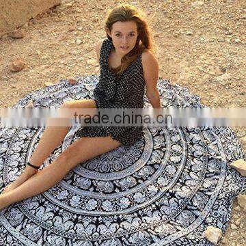 Indian Hippe Mandala roundie Beach Throw Boho Beach Throw Towel