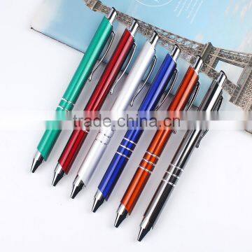 Promotional custom logo metal stylus touch pen with rubber tip screen touch pen