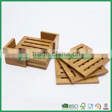 FB1-4018 Bamboo Pad Hot Insulation Plate Cup Mat for Coffer and Tea