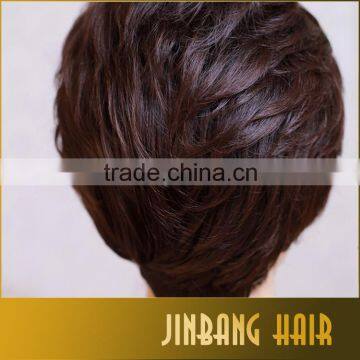 Short Kind Synthetic Black Brown Color Loose Wave Hair Wig For Woman photo-4
