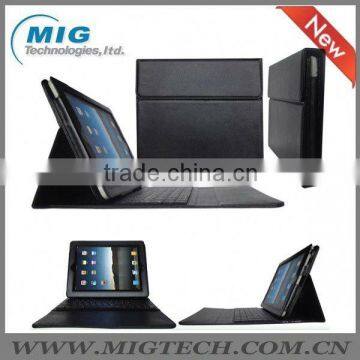 High end Leather Case for Ipad3 with keyboard, for ipad2 case, for ipad3 case