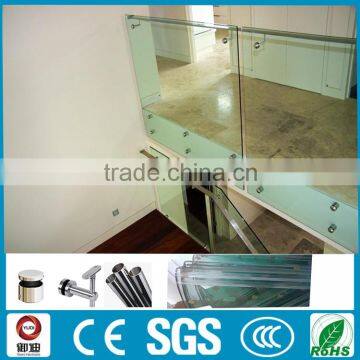 Exterior Used 316 SS Marine Grade Balcony Glass Stand Off Railings photo-2