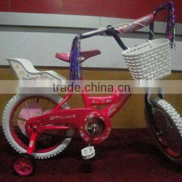 New designed lovely kids bike with baby seat and lovely colors