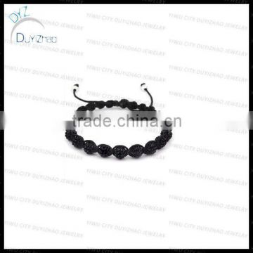 Fashion black shamballa bracelet