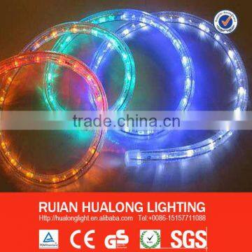 2014 13mm 2wire solid 24 36leds 30m to 100m with CE GS RoHS Steady or Color changing neon LED rope light