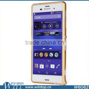 Fashionable Aluminum Bumper Case No Screws For Sony Xperia Z3, Luxury Hard Metal Frame For Xperia Z3 photo-5