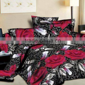 3D Printed polyester bedsheet set 90g-125g/sm