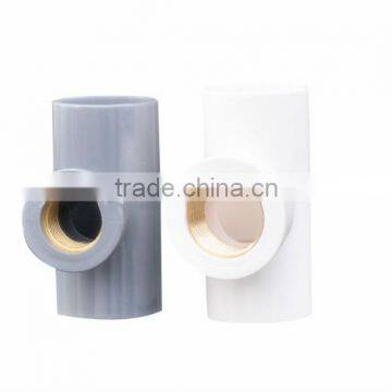 Factory/Low price ASTM Schedule 80 PVC Pipe fittings copper female tee