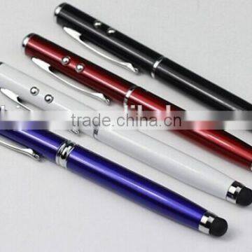 4 in 1 Metal Engraved LED Light and Laser Pen Multifunction Touch Pen photo-4