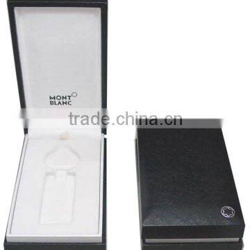 provide faux wood pen box with velvet lining