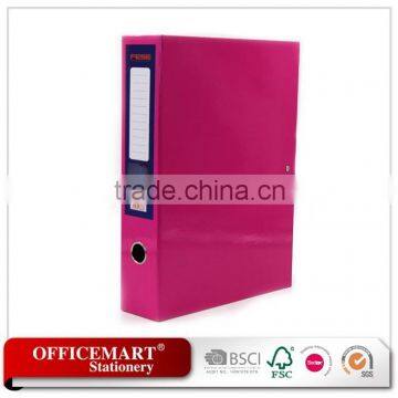 paper/pp a4 box file with plastic closure/file storage box/box file/file folder