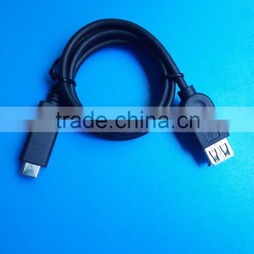 black usb 3.1 c to af cable