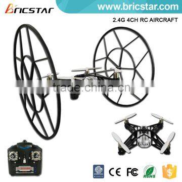 Bricstar 2.4G wholesale quadcopter drone with climbing wall function.