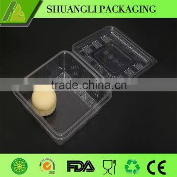 Clear transparent clamshell blister plastic cake packaging box