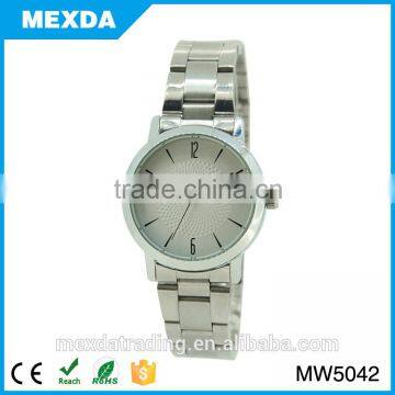 promotion couple quartz movement steel strap alloy watch