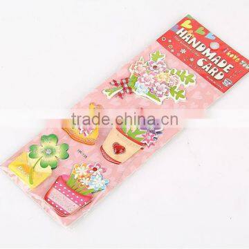 3D flower handmade sticker