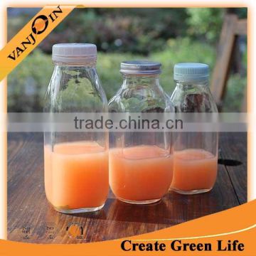 New Design 300ml Square Fresh Juice Bottle