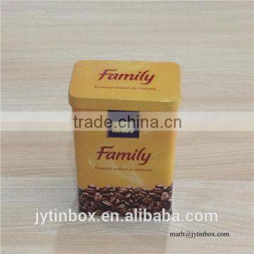 Customized recyclable feature First grade China supplier factory price rectangular coffee tin box