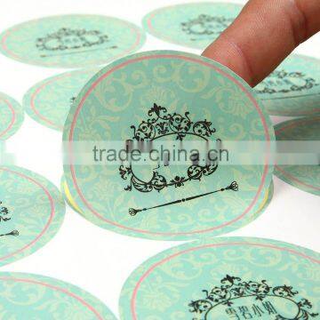 Custom wholesale self adhesive fabric sticker