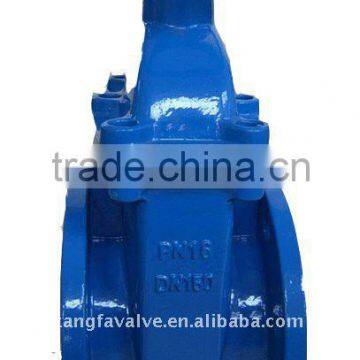 ductile iron flange end soft seat gate valve