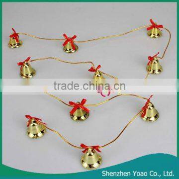 Metal Golden Bell Pin Christmas Tree Ornaments Xmas Decoration