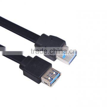 Factory Directly sale USB 3.0 Male to Female Flat Extension Cable