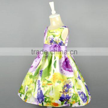 Wholesale Latest Modern Baby Girls Dresses Cute Western Children Kid Dress Royal Blue Sleeveless Tutu Summer Party Wear 2016 photo-2