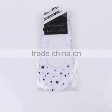 cotton invisible printed socks