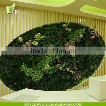 wholesale vertical artificial plastic green grass wall for office decoration