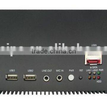 X86 Embedded Fanless Mini Box PC DDRII Memory